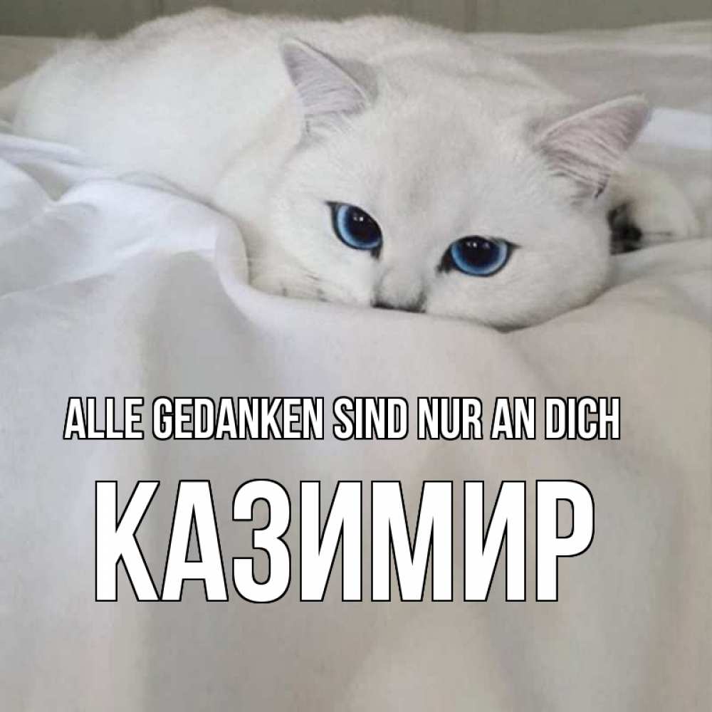 Открытка на каждый день с именем, Казимир Alle Gedanken sind nur an dich я очень по тебе скучаю и тоскую Прикольная открытка с пожеланием онлайн скачать бесплатно 