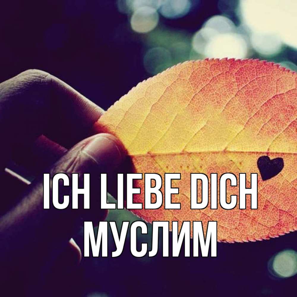 Открытка на каждый день с именем, Муслим Ich liebe dich держу лист Прикольная открытка с пожеланием онлайн скачать бесплатно 