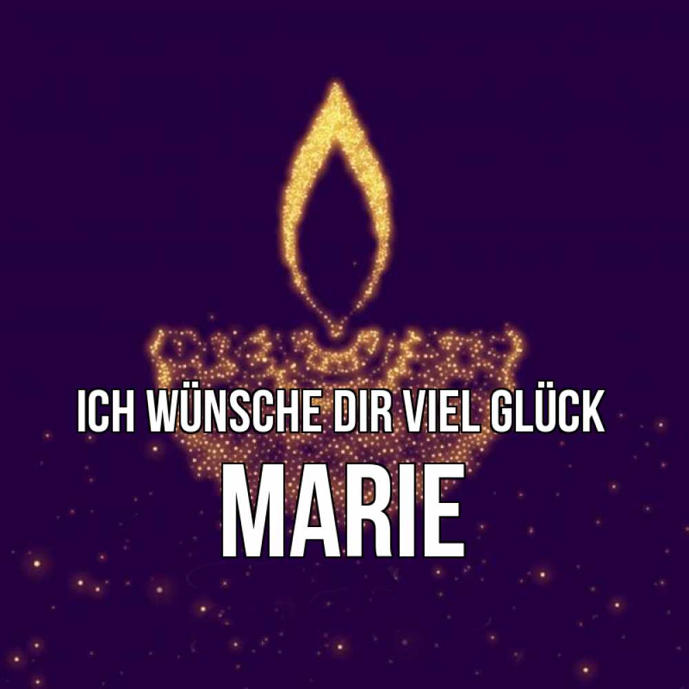 Открытка на каждый день с именем, Marie Ich wünsche dir viel Glück пусть повезет 2 Прикольная открытка с пожеланием онлайн скачать бесплатно 