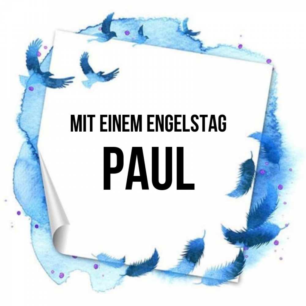 Картинка Mit einem Engelstag, Paul