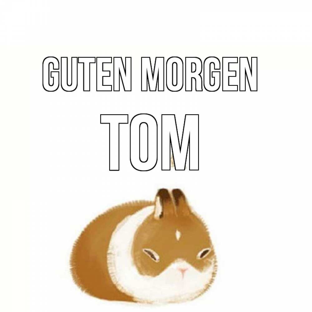 Открытка на каждый день с именем, Tom Guten Morgen хорошего утречка Прикольная открытка с пожеланием онлайн скачать бесплатно 