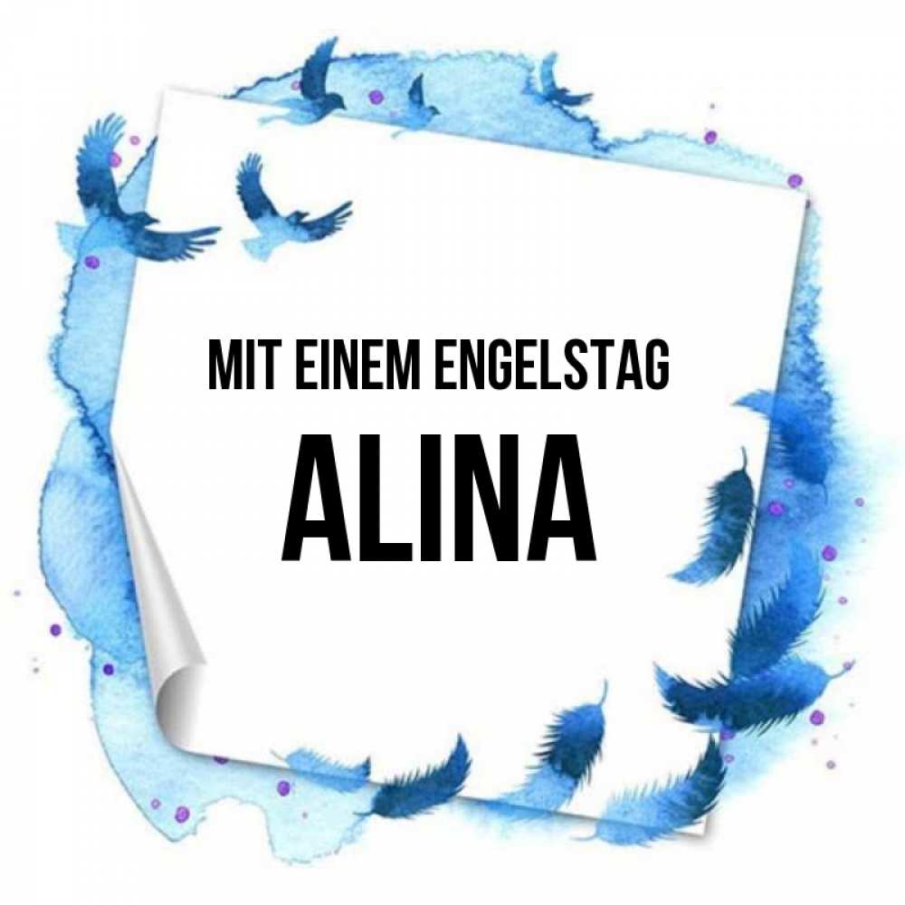Картинка Mit einem Engelstag, Alina