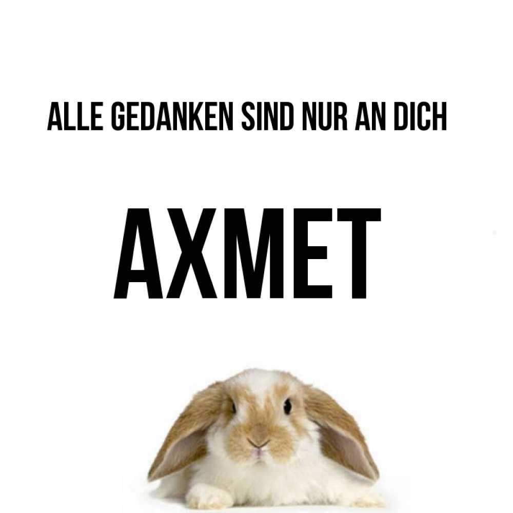 Открытка на каждый день с именем, Ахмет Alle Gedanken sind nur an dich подписать своими руками онлайн Прикольная открытка с пожеланием онлайн скачать бесплатно 