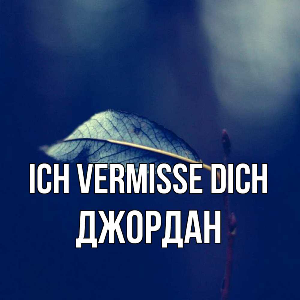 Открытка на каждый день с именем, Джордан Ich vermisse dich одна ветка 1 Прикольная открытка с пожеланием онлайн скачать бесплатно 