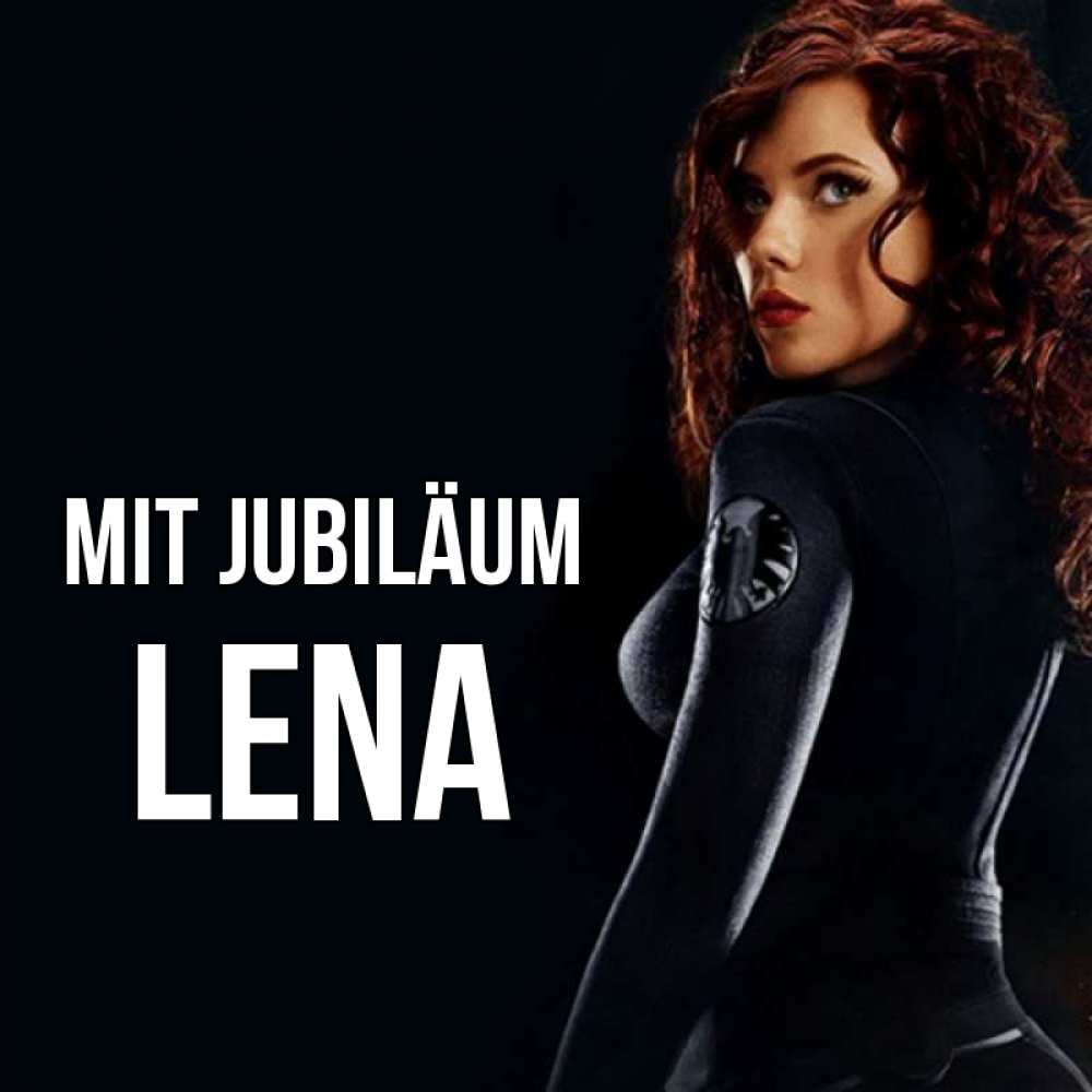 Открытка на каждый день с именем, Lena Mit Jubiläum Марвел черная вдова Прикольная открытка с пожеланием онлайн скачать бесплатно 