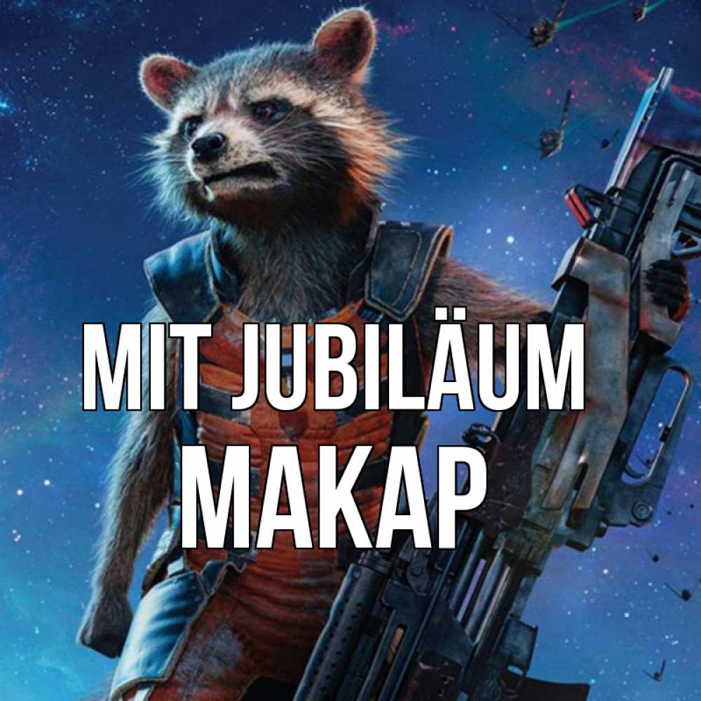 Открытка на каждый день с именем, Макар Mit Jubiläum реактивный Рокета Прикольная открытка с пожеланием онлайн скачать бесплатно 