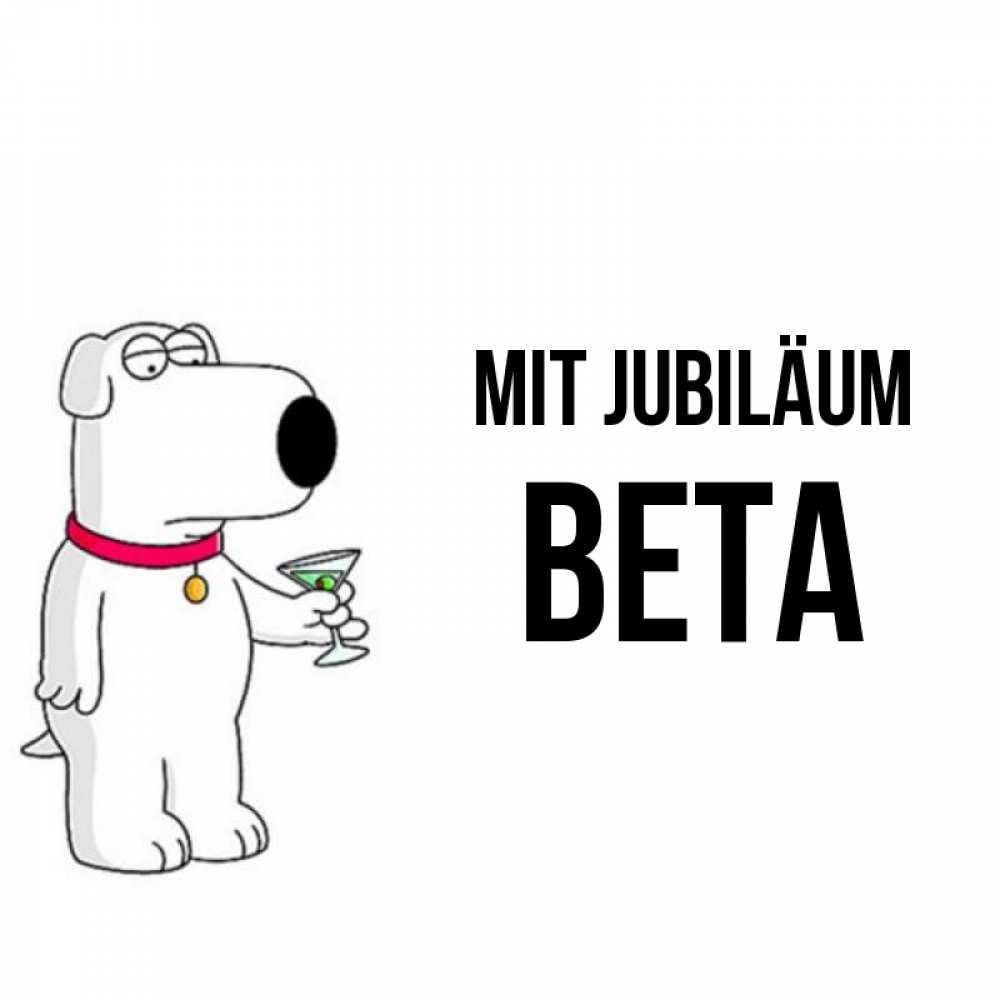 Открытка на каждый день с именем, Вета Mit Jubiläum песик с оливками Прикольная открытка с пожеланием онлайн скачать бесплатно 