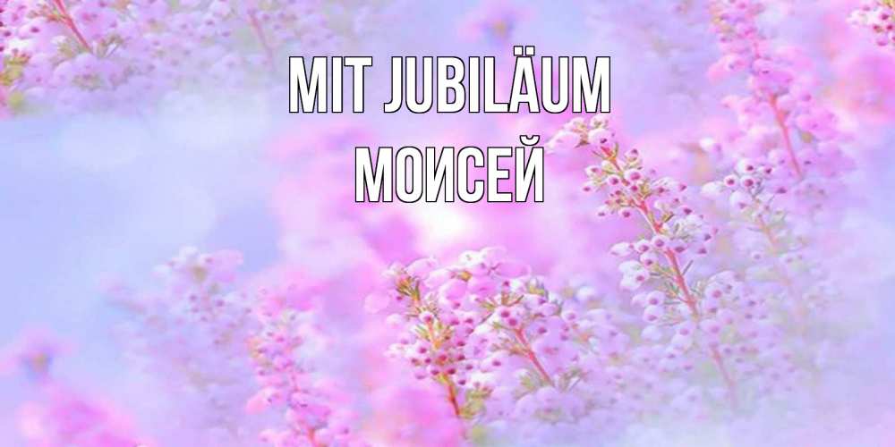 Открытка на каждый день с именем, Моисей Mit Jubiläum красивая открытка с мелкими цветами Прикольная открытка с пожеланием онлайн скачать бесплатно 