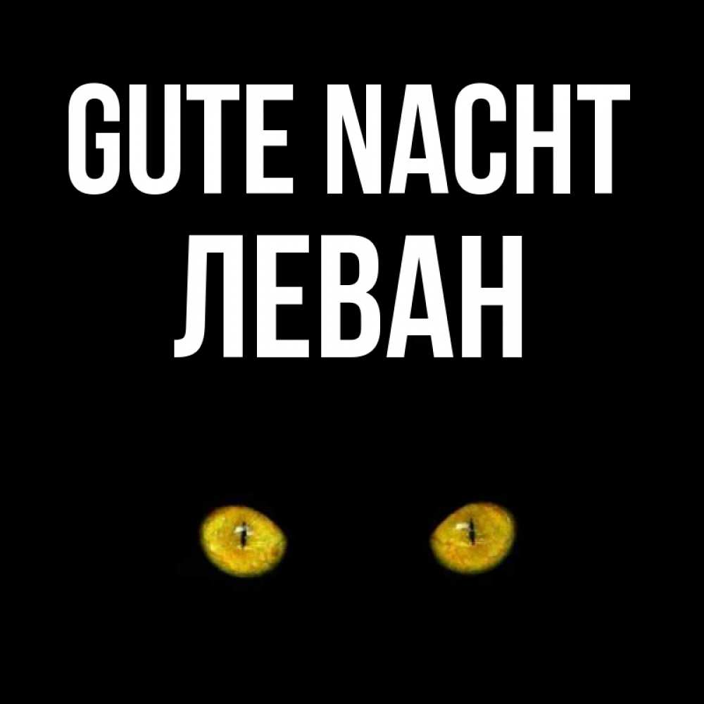 Открытка на каждый день с именем, Леван Gute Nacht сладких снов бесстрашный мой дружочек Прикольная открытка с пожеланием онлайн скачать бесплатно 
